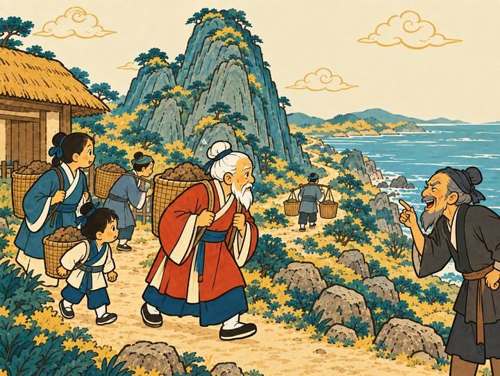 우공이산 장면